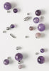 Amethyst stone and nickel beads