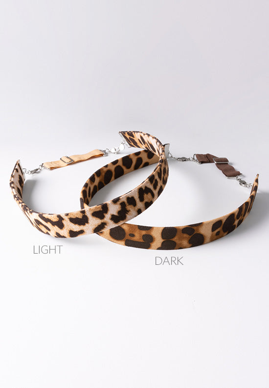 Leopard patterned headbands.