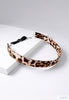 Leopard patterned headband.