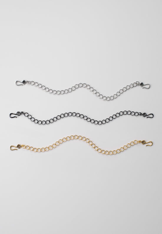 Jewelry chain with hooks.