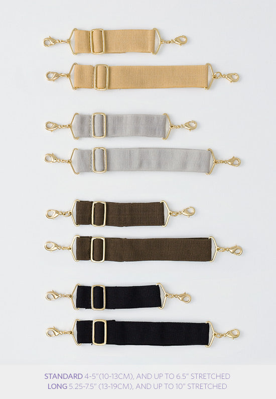Various colored adjustable elastic band for hairbands.