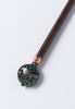 Genesis hair stick features the tree of life with coppertone and patina accents. 