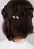 Crystal marquise design in silvertone bobby