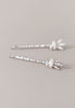 Crystal marquise design in silvertone bobby
