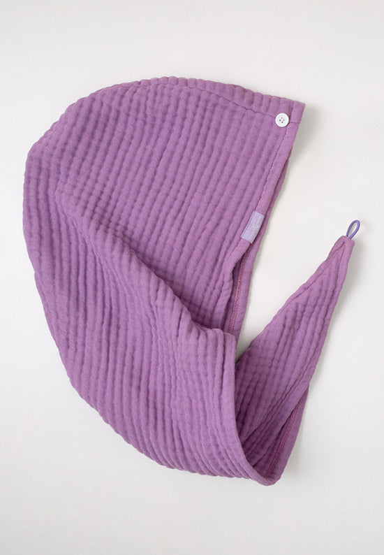 Soft, woven 100% cotton gauze hair towel