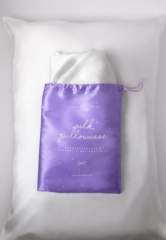 Silk sham in case.