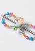 Flexi hair clip with toucan and fun, bright colors and beads.