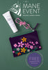 Paisley Mane Event Set includes Paisley Flexi Clip, travel size Hair Masque, collectable cosmetic bag and a free surprise item!