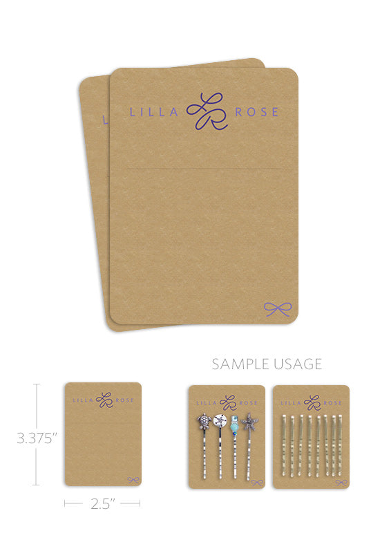 Blank Cards to market your Lilla Rose Bobby Pins.