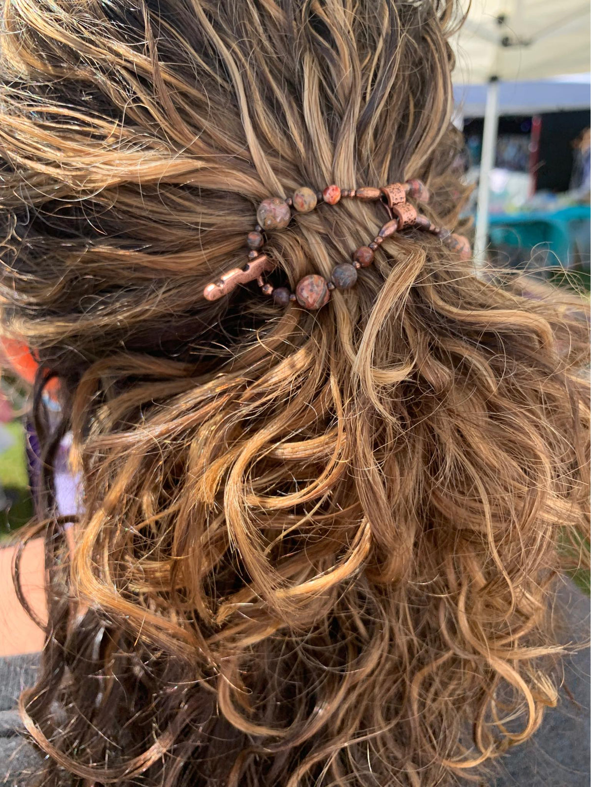 ヘアアクセサリー Her lip to Rose Satin Clip Rose Satin Clip